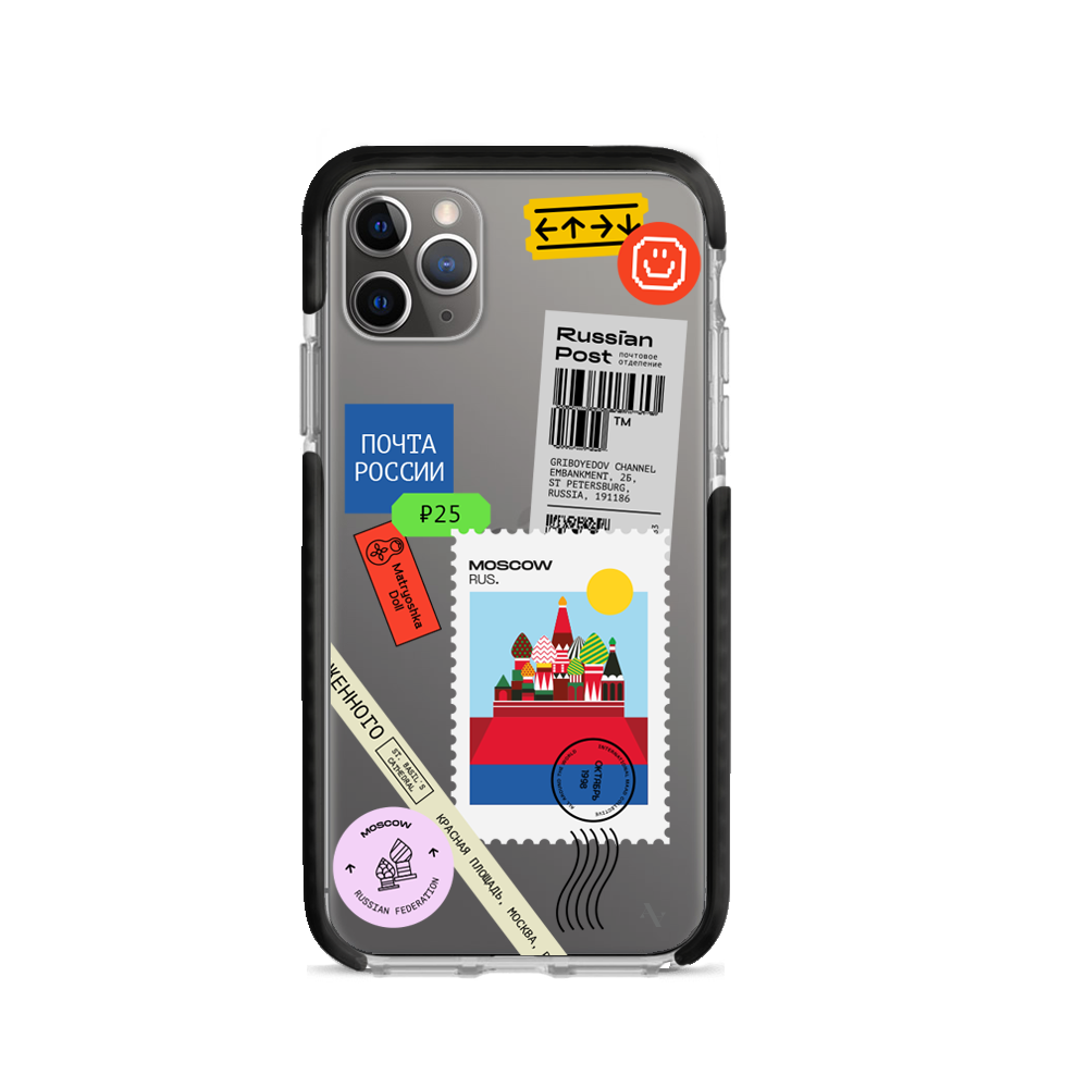 MAAD World iPhone 11 Pro Max Clear Case showcasing its slim design and protective features.
