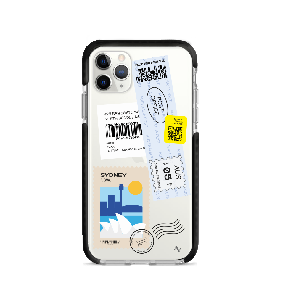 MAAD World iPhone 11 Pro Max Clear Case showcasing its slim design and protective features.