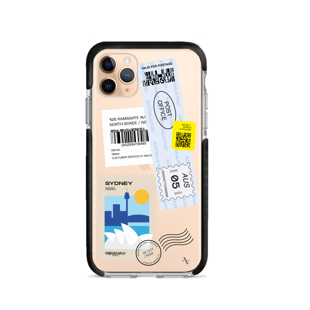 MAAD World iPhone 11 Pro Max Clear Case showcasing its slim design and protective features.