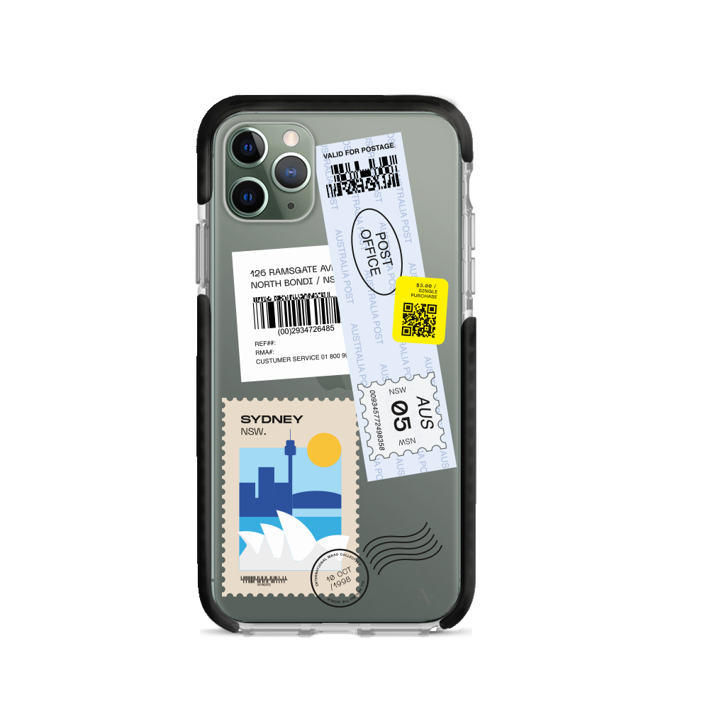 MAAD World iPhone 11 Pro Max Clear Case showcasing its slim design and protective features.