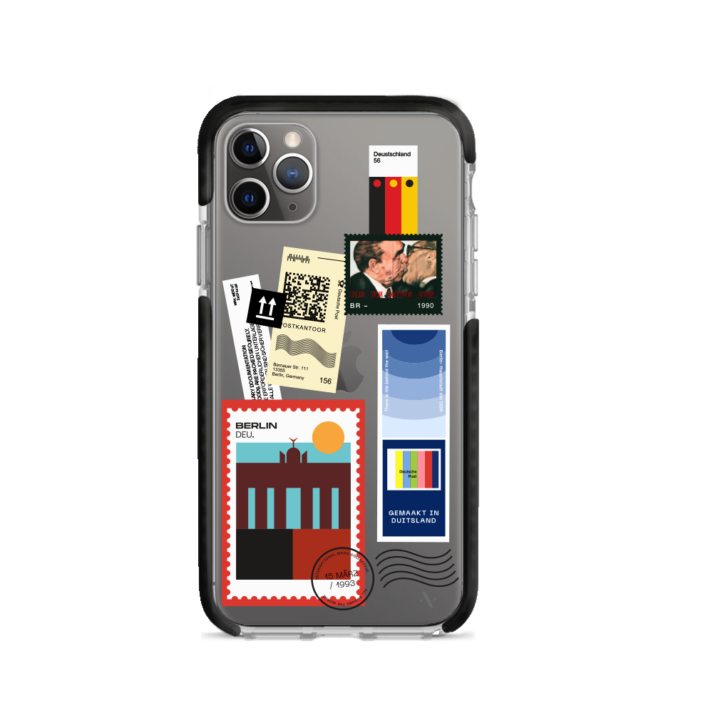 MAAD World iPhone 11 Pro Max Clear Case showcasing its slim design and protective features.
