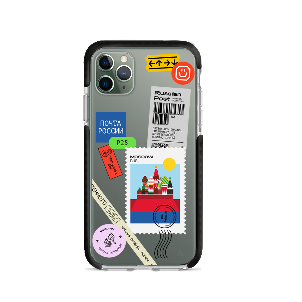MAAD World iPhone 11 Pro Max Clear Case showcasing its slim design and protective features.