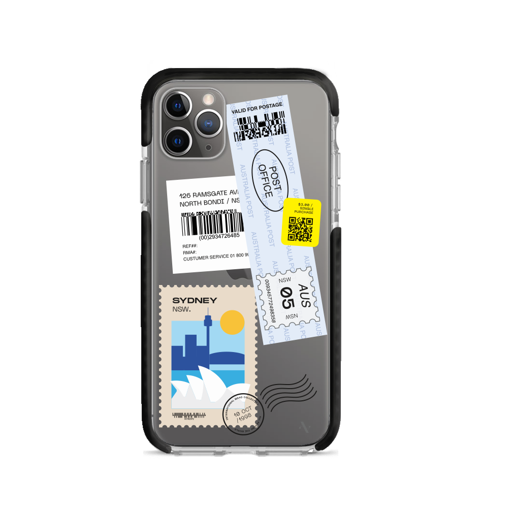 MAAD World iPhone 11 Pro Max Clear Case showcasing its slim design and protective features.