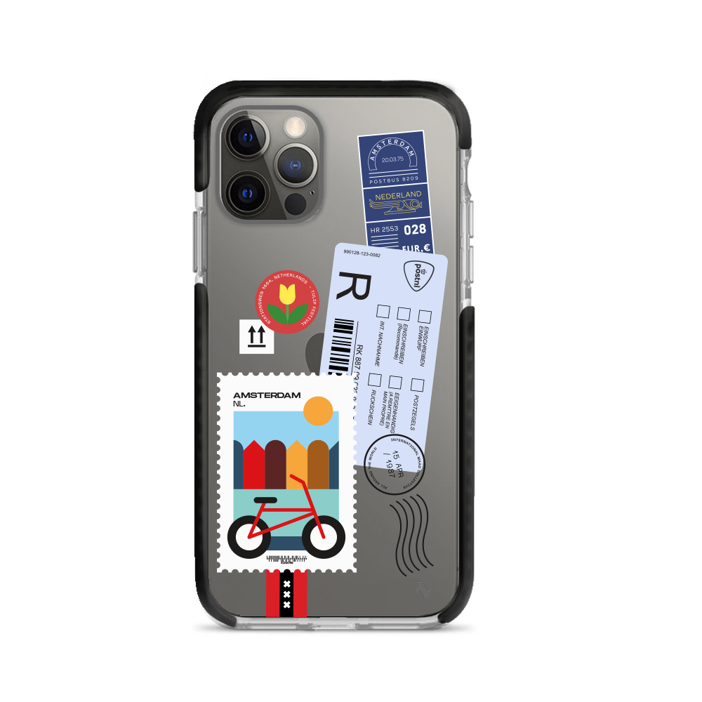 MAAD World iPhone 12 Pro Max Clear Case showcasing its slim design and protective features.