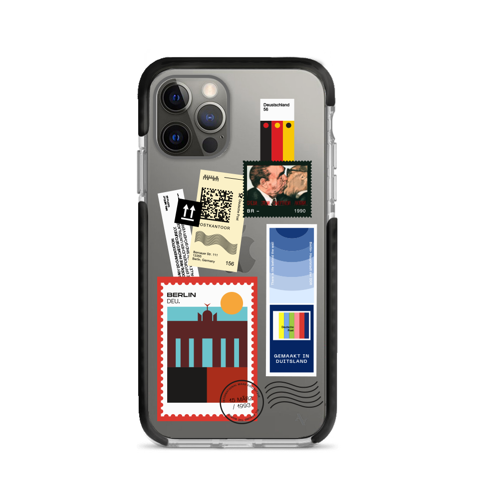 MAAD World iPhone 12 Pro Max Clear Case showcasing its slim design and protective features.