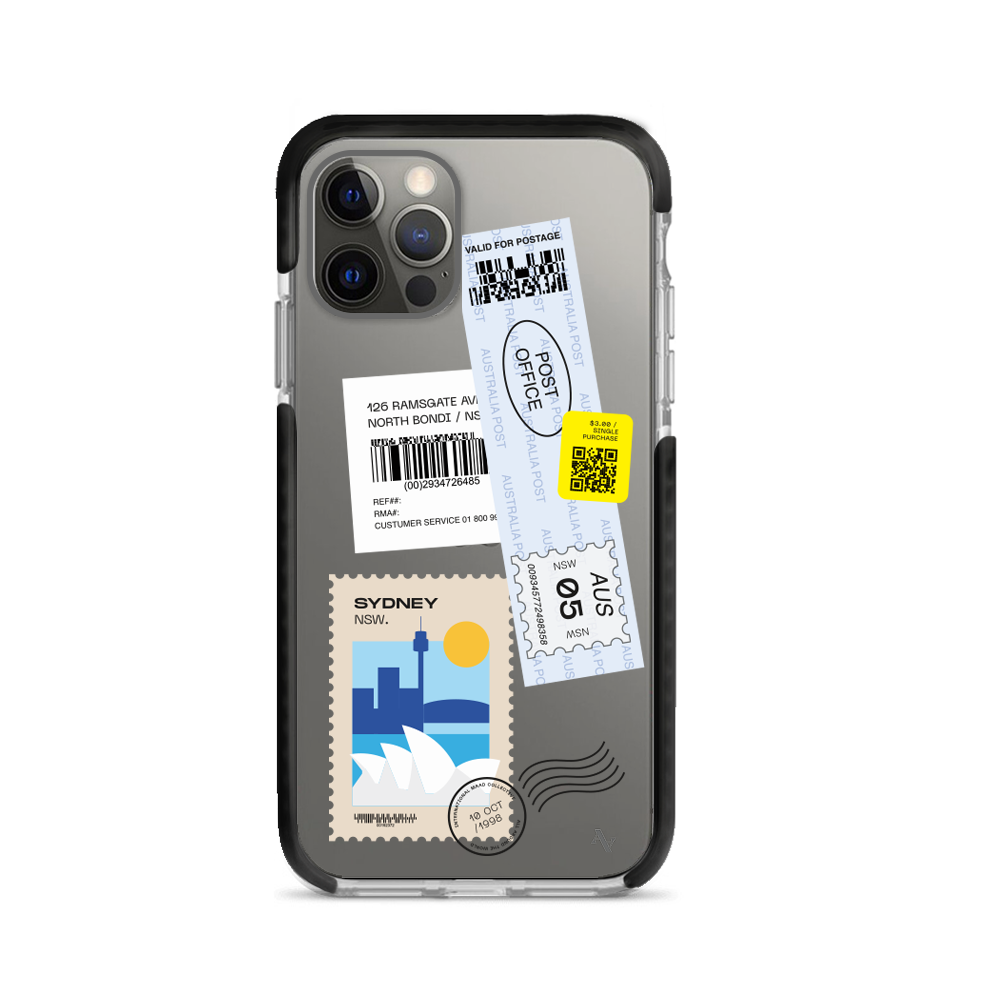 MAAD World iPhone 12 Pro Max Clear Case showcasing its slim design and protective features.