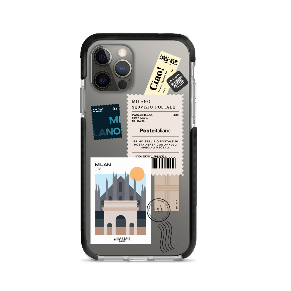 MAAD World iPhone 12 Pro Max Clear Case showcasing its slim design and protective features.