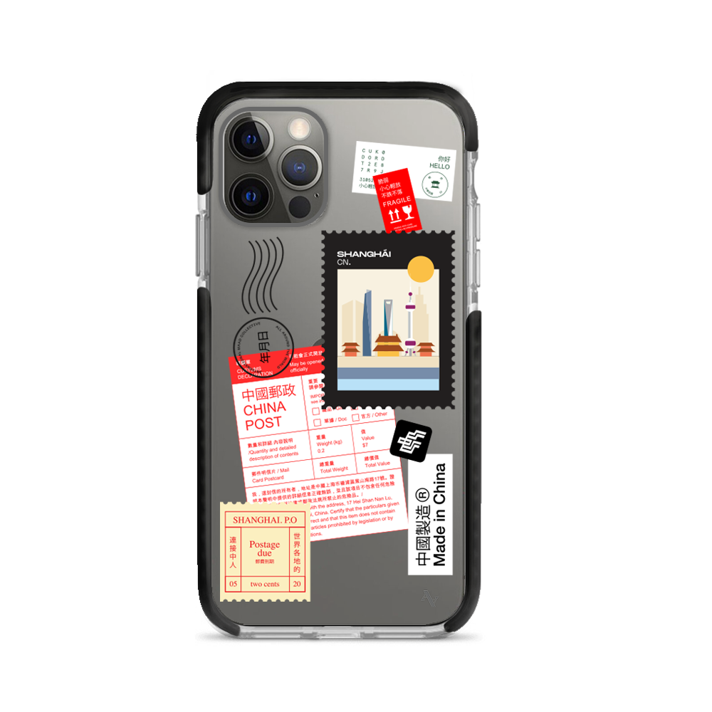 MAAD World iPhone 12 Pro Max Clear Case showcasing its slim design and protective features.