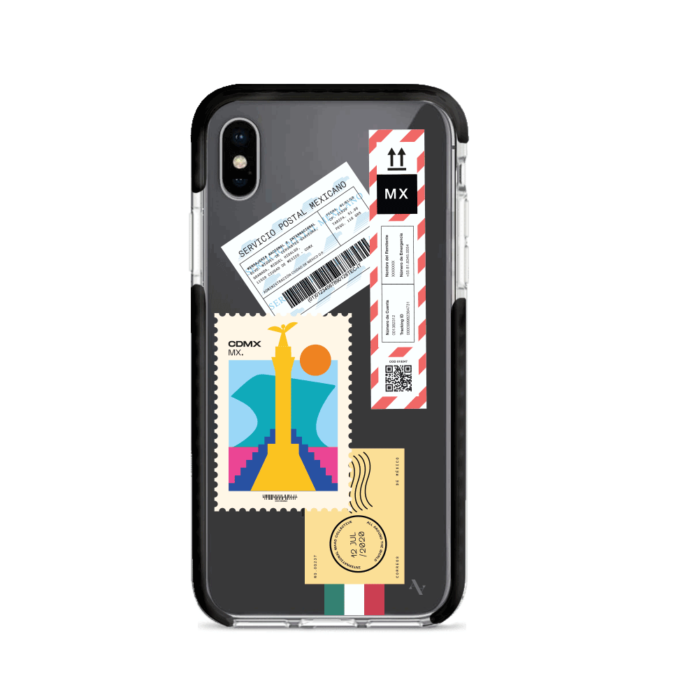 MAAD World iPhone X/XS Clear Case showcasing its slim design and impact-absorbing materials.
