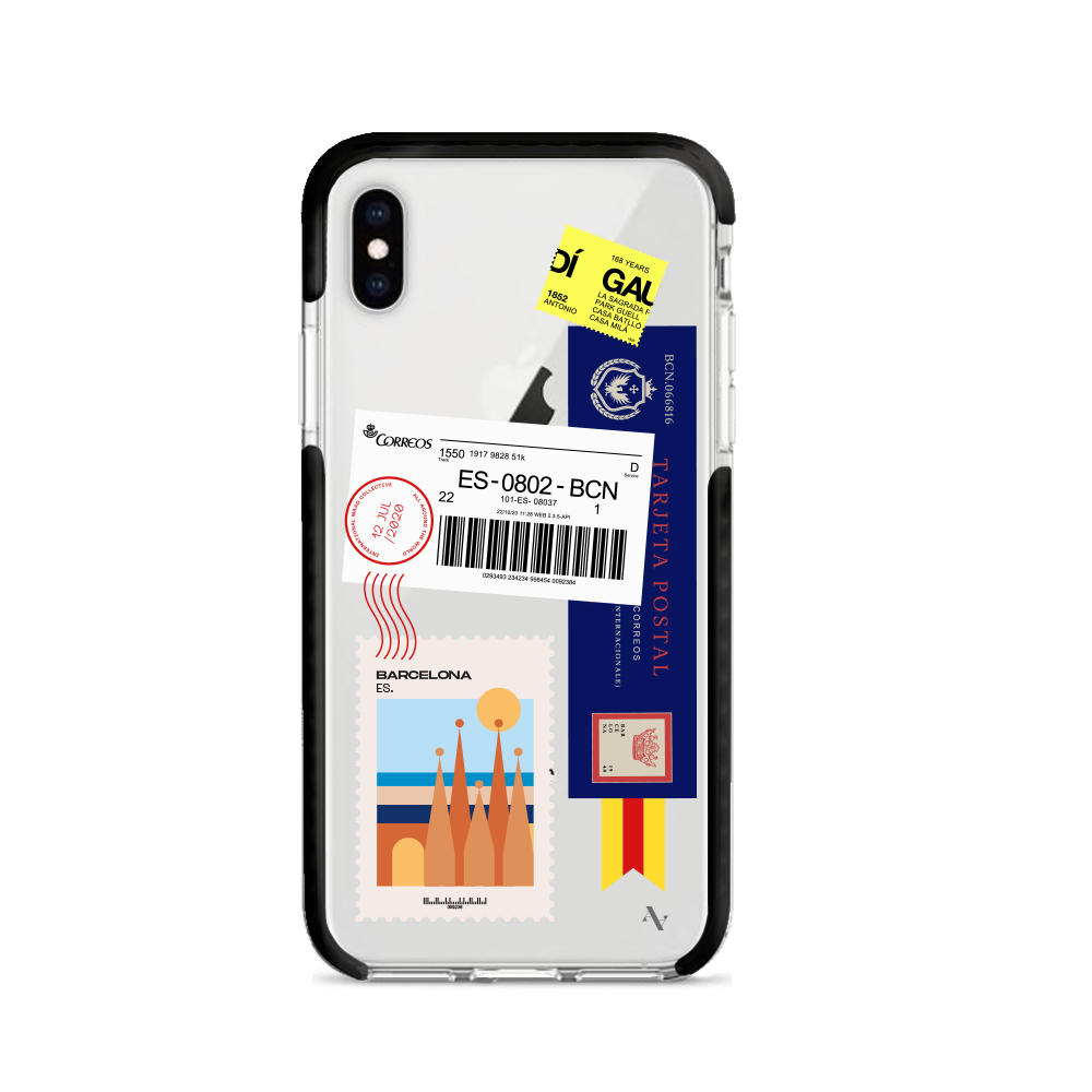 MAAD World iPhone X/XS Clear Case showcasing its slim design and impact-absorbing materials.