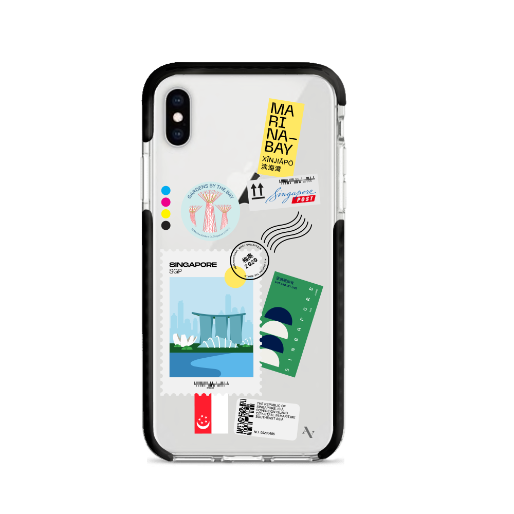 MAAD World iPhone X/XS Clear Case showcasing its slim design and impact-absorbing materials.