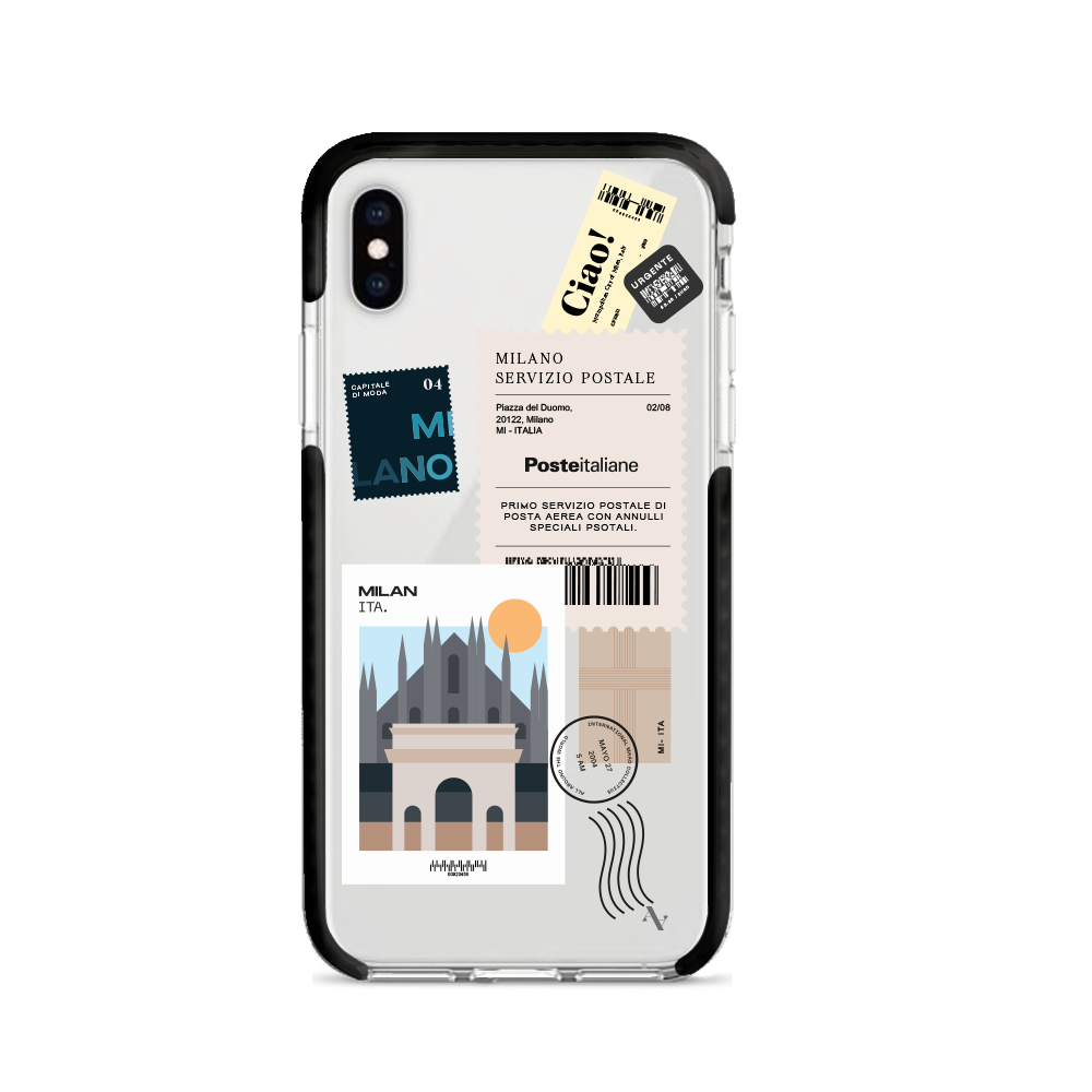 MAAD World iPhone X/XS Clear Case showcasing its slim design and impact-absorbing materials.