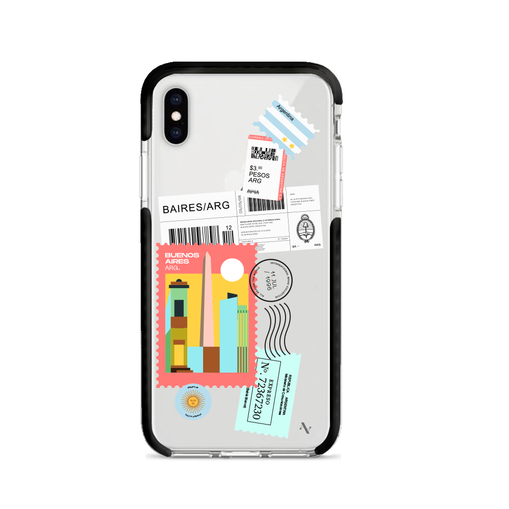 MAAD World iPhone X/XS Clear Case showcasing its slim design and impact-absorbing materials.