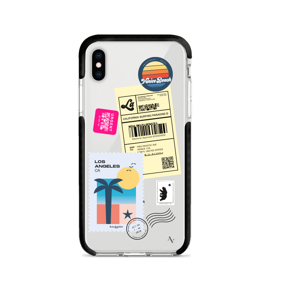 MAAD World iPhone X/XS Clear Case showcasing its slim design and impact-absorbing materials.
