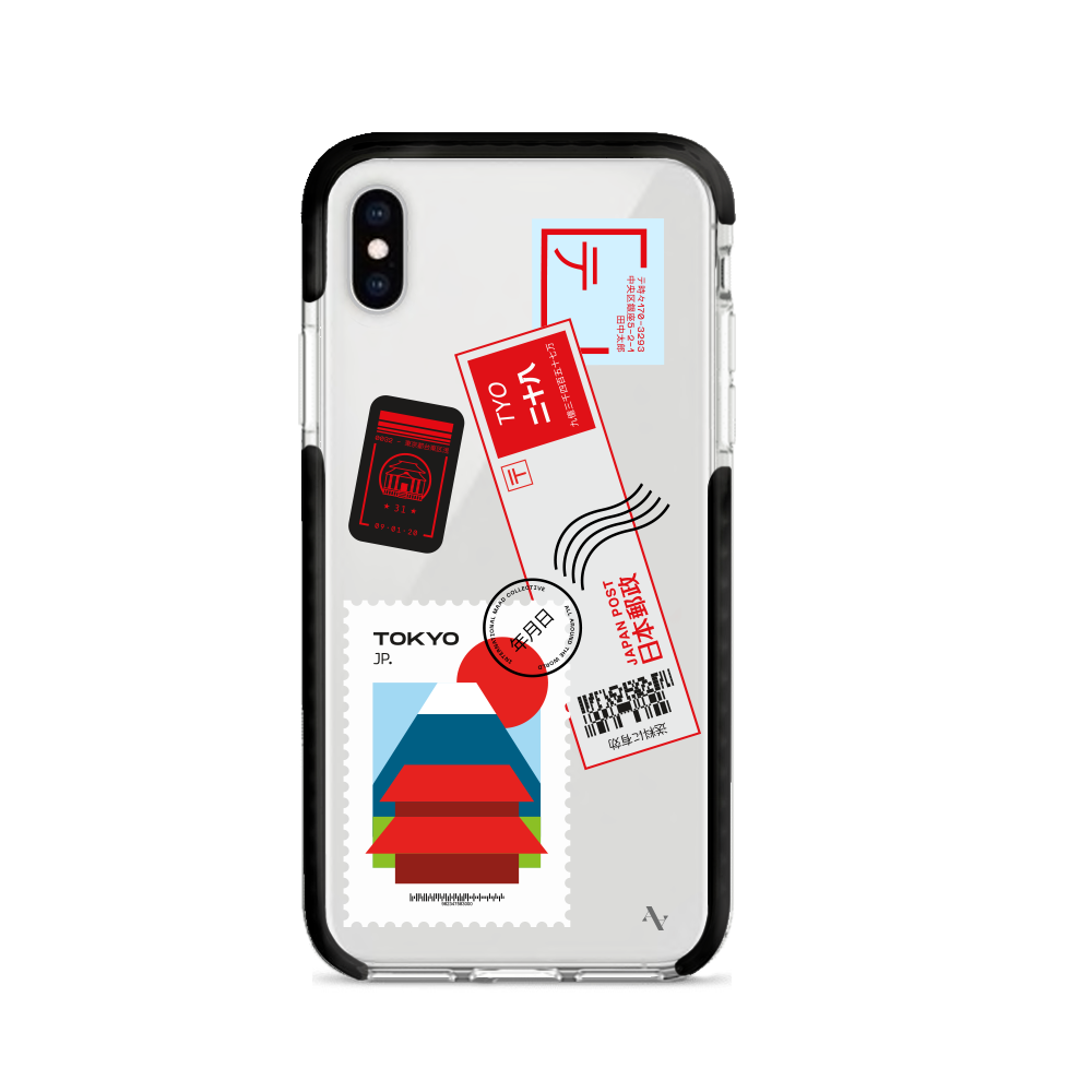 MAAD World iPhone X/XS Clear Case showcasing its slim design and impact-absorbing materials.