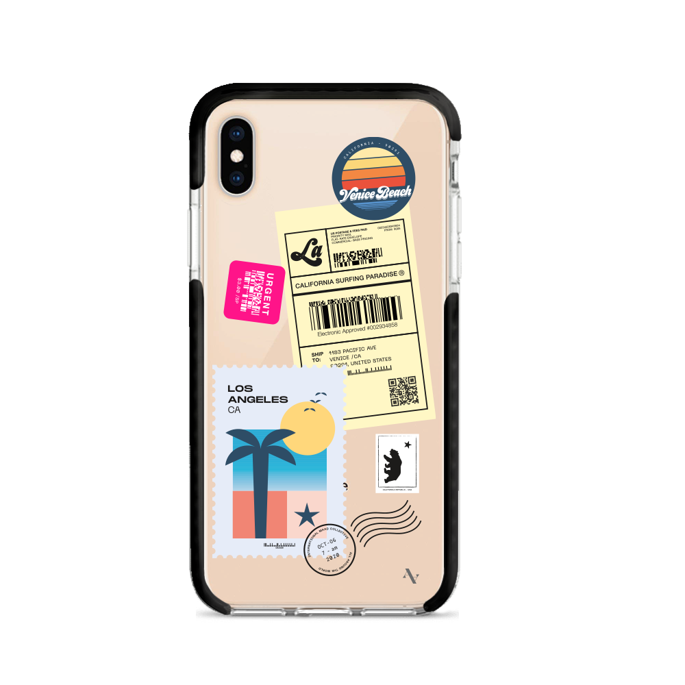 MAAD World iPhone X/XS Clear Case showcasing its slim design and impact-absorbing materials.