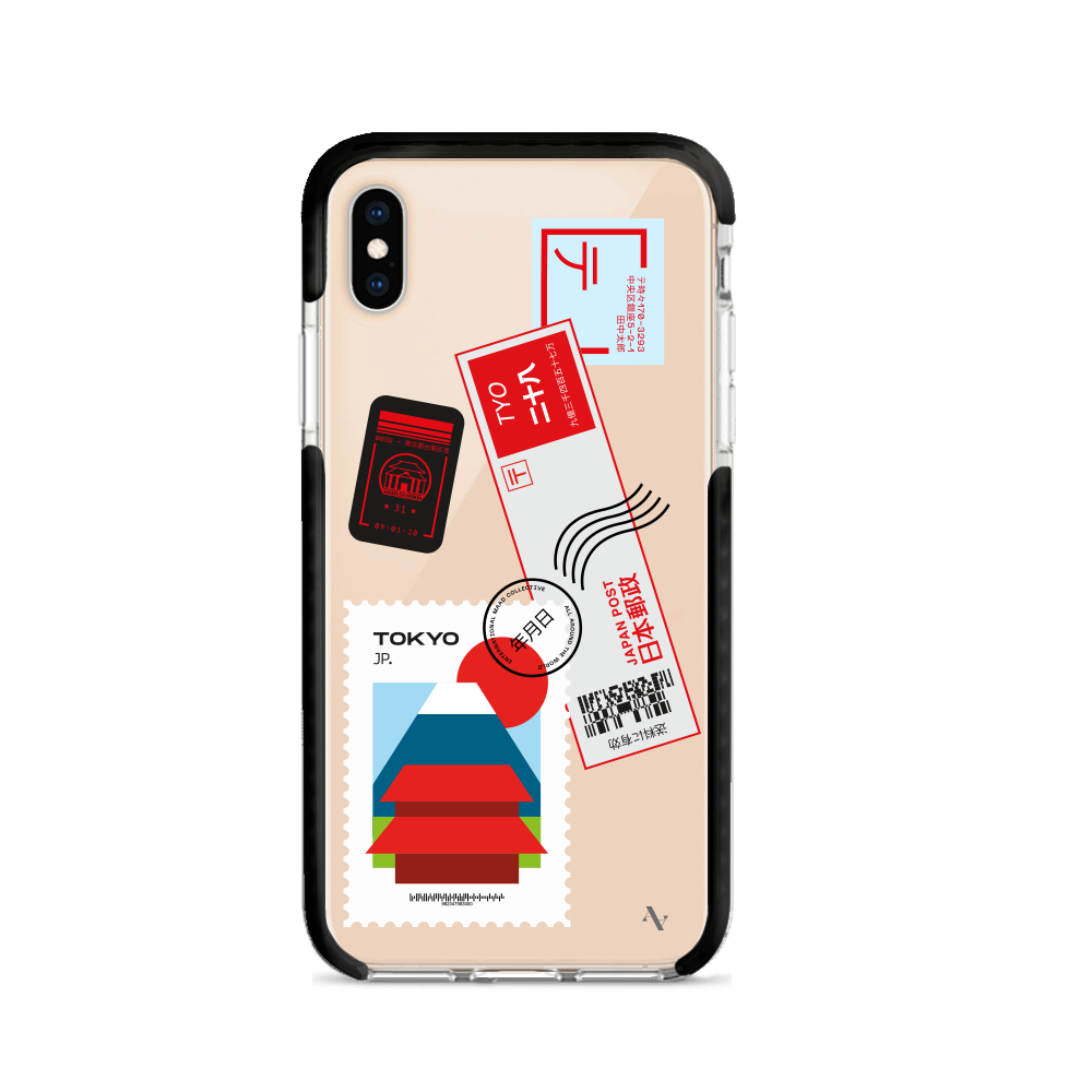 MAAD World iPhone X/XS Clear Case showcasing its slim design and impact-absorbing materials.