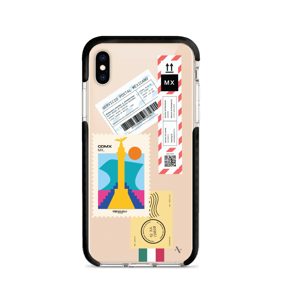 MAAD World iPhone X/XS Clear Case showcasing its slim design and impact-absorbing materials.