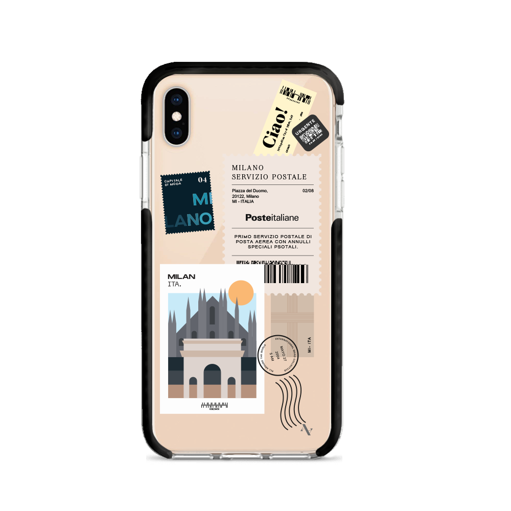 MAAD World iPhone X/XS Clear Case showcasing its slim design and impact-absorbing materials.