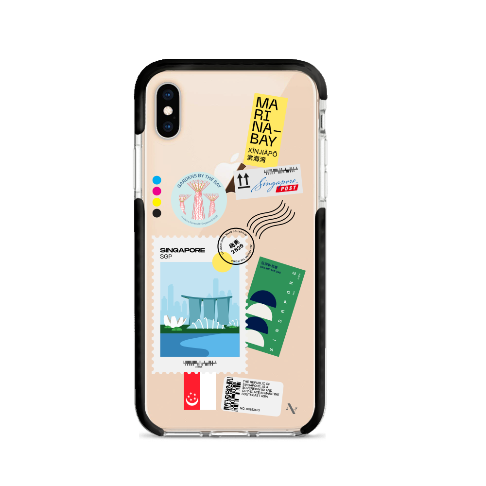 MAAD World iPhone X/XS Clear Case showcasing its slim design and impact-absorbing materials.