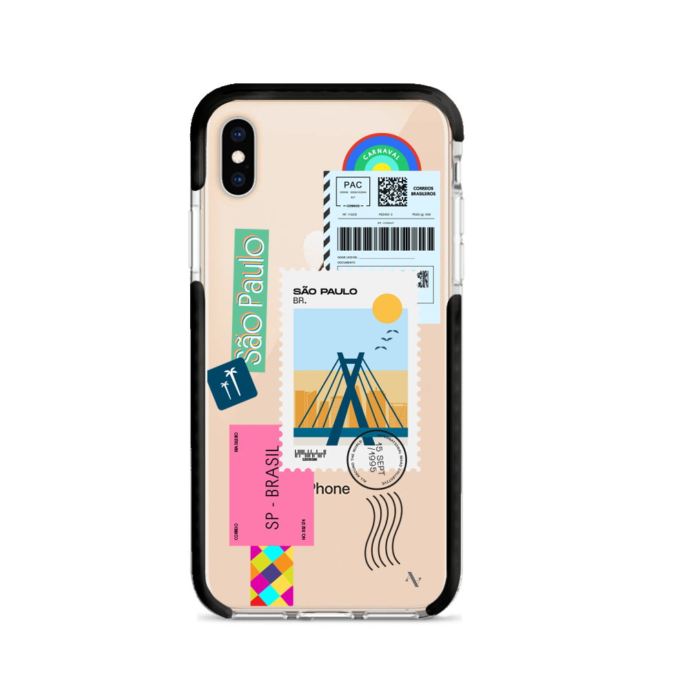 MAAD World iPhone X/XS Clear Case showcasing its slim design and impact-absorbing materials.