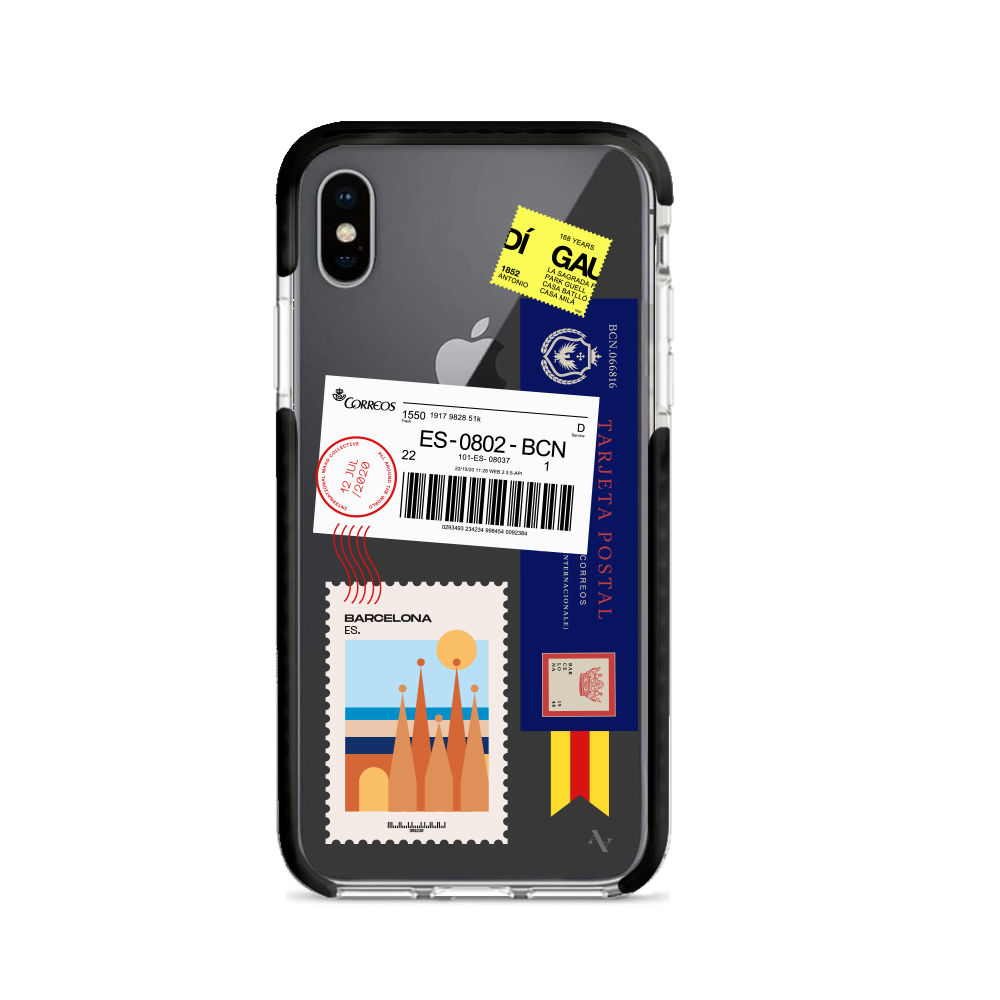 MAAD World iPhone X/XS Clear Case showcasing its slim design and impact-absorbing materials.