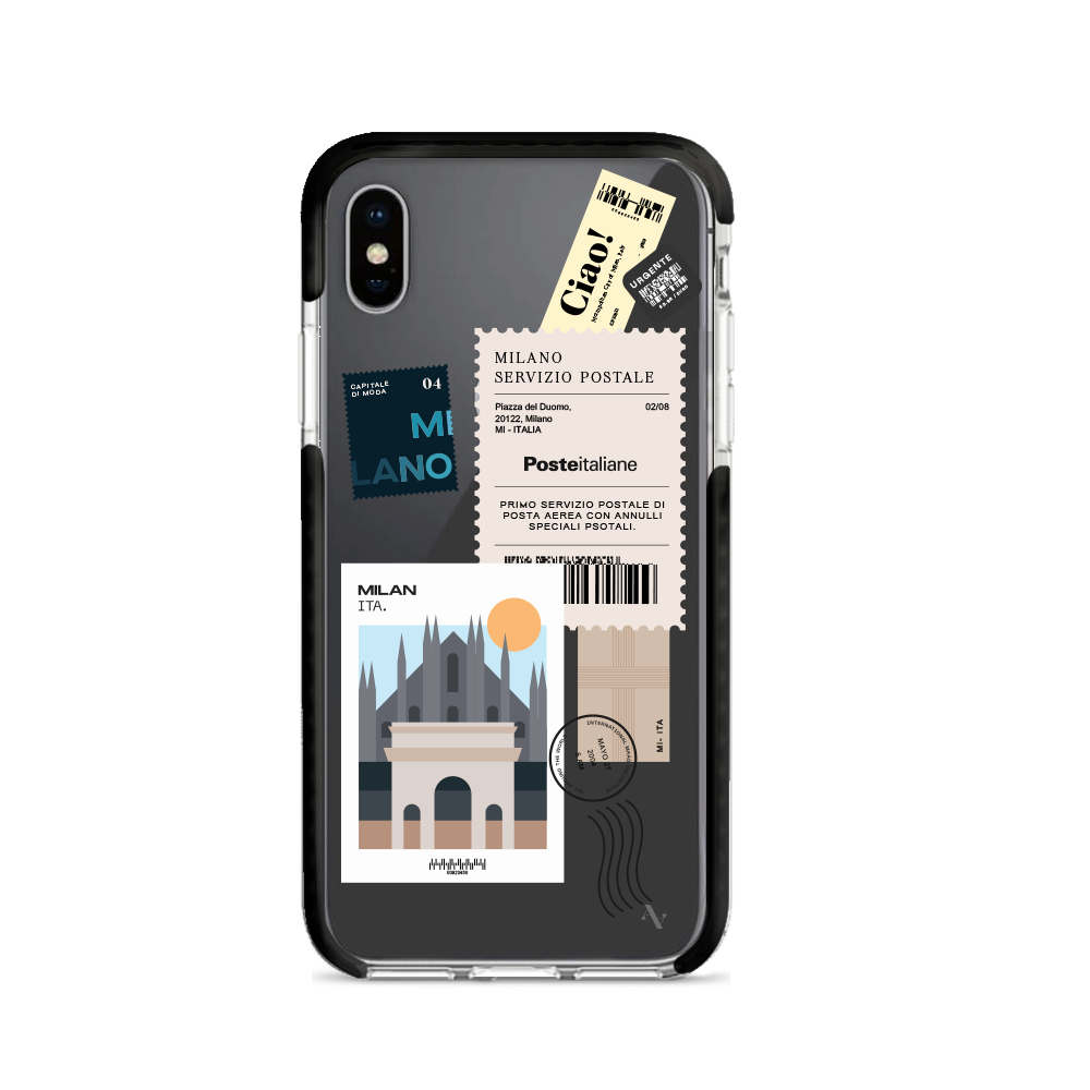 MAAD World iPhone X/XS Clear Case showcasing its slim design and impact-absorbing materials.