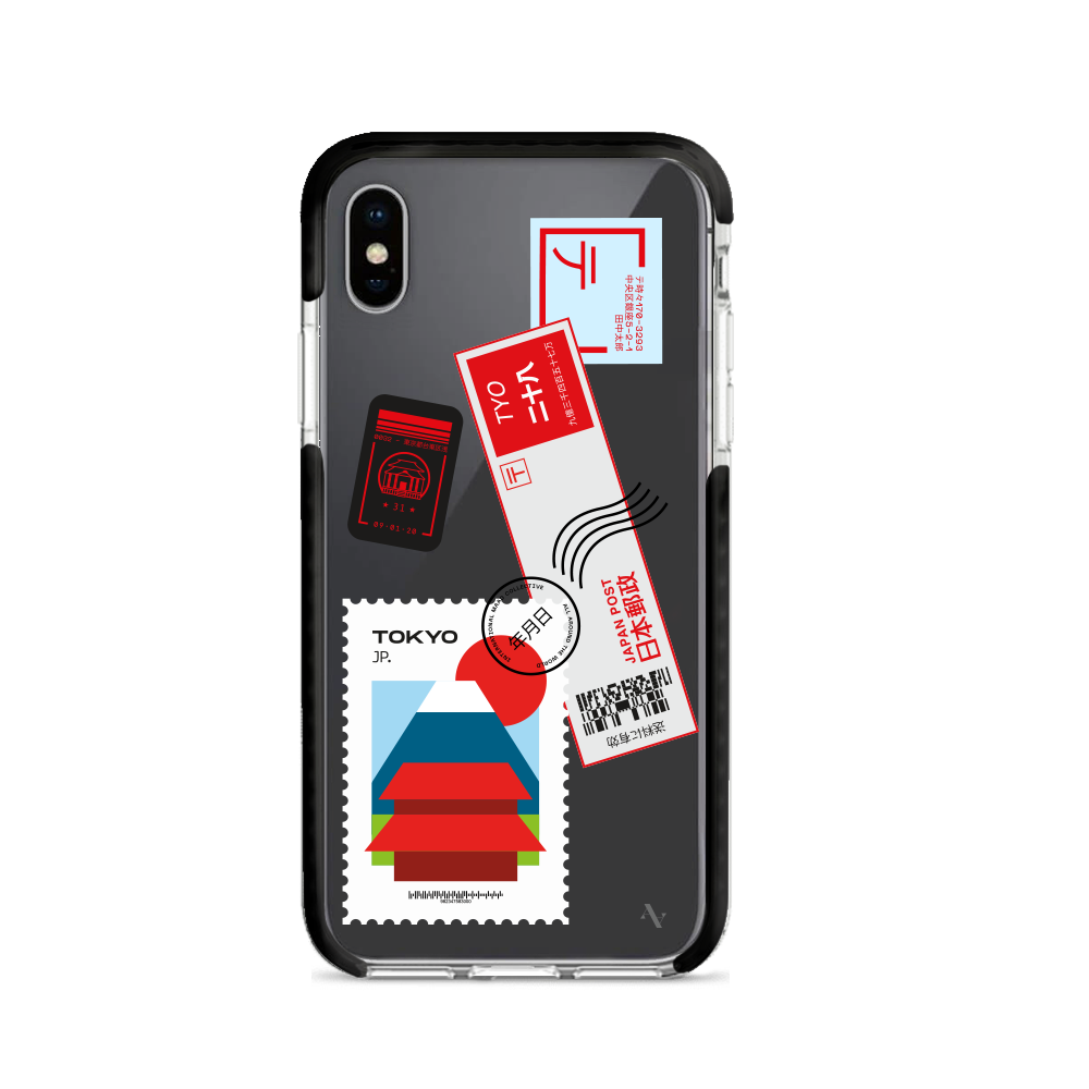 MAAD World iPhone X/XS Clear Case showcasing its slim design and impact-absorbing materials.