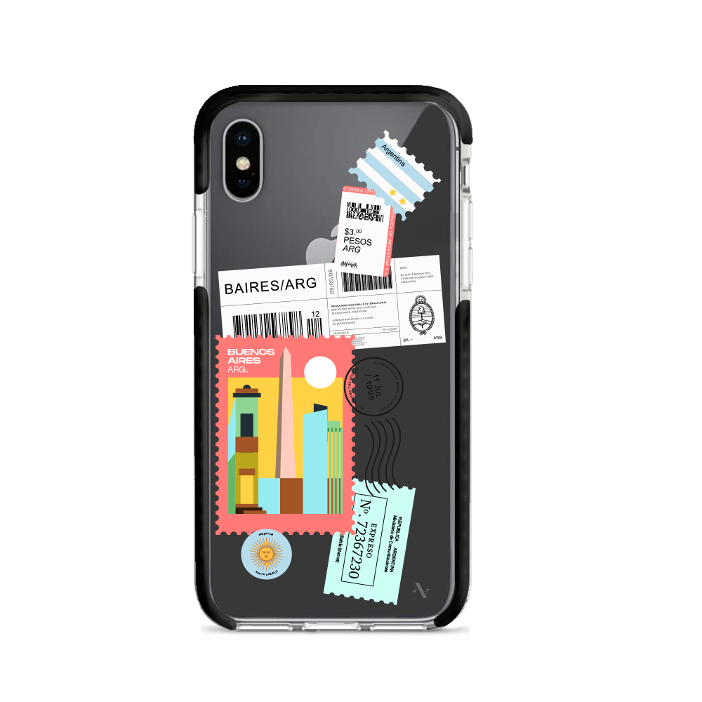 MAAD World iPhone X/XS Clear Case showcasing its slim design and impact-absorbing materials.