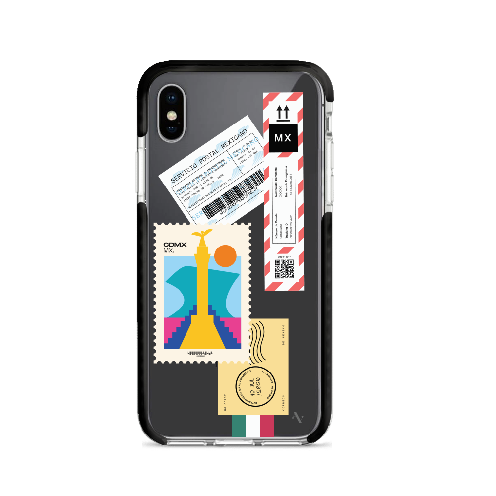 MAAD World iPhone X/XS Clear Case showcasing its slim design and impact-absorbing materials.