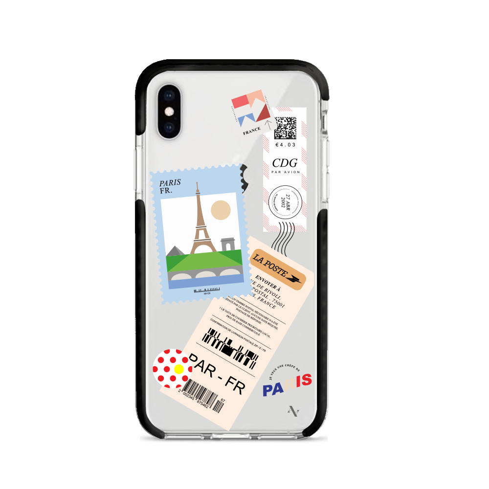 MAAD World iPhone X/XS Clear Case showcasing its slim design and impact-absorbing materials.