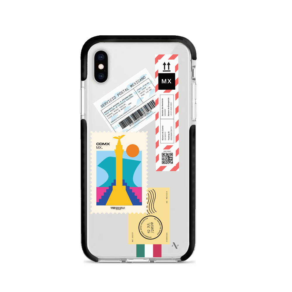 MAAD World iPhone X/XS Clear Case showcasing its slim design and impact-absorbing materials.