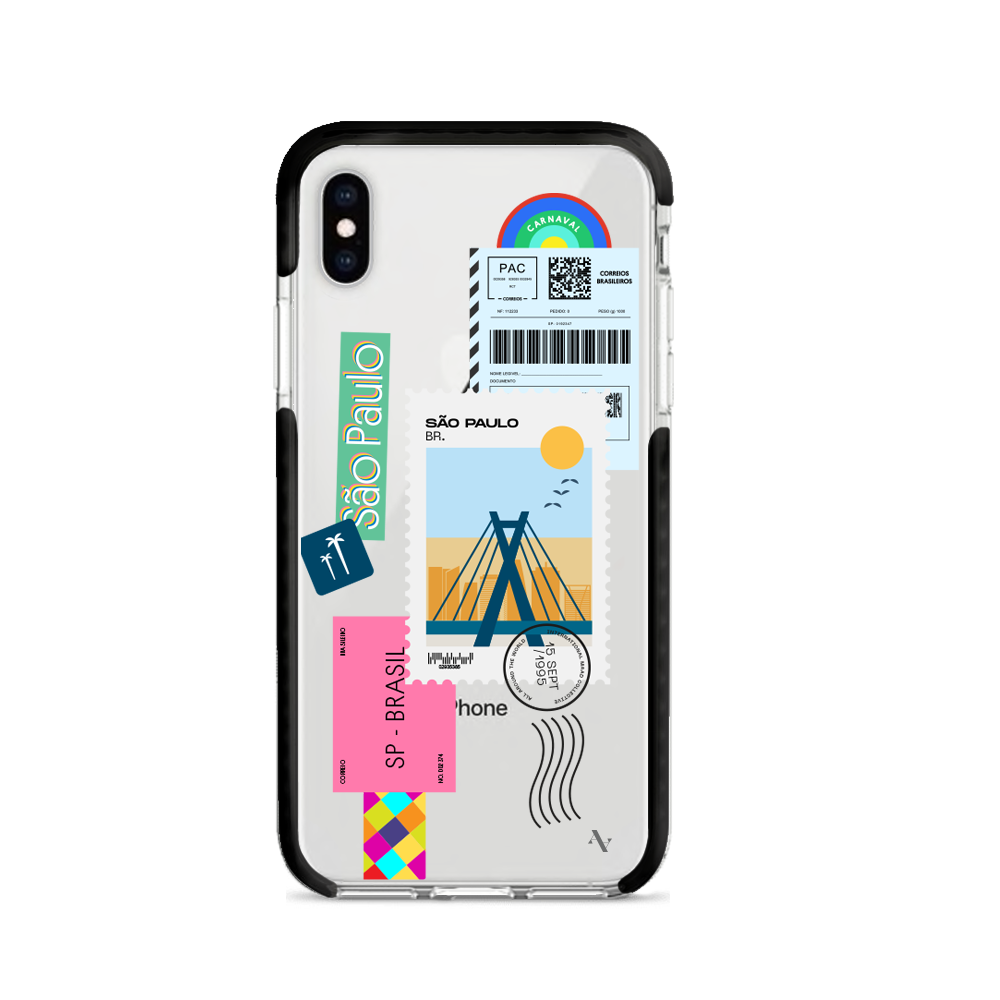 MAAD World iPhone X/XS Clear Case showcasing its slim design and impact-absorbing materials.