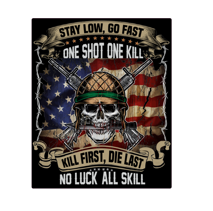 Older Skills Military Army Veteran decal sticker on a car, showcasing 2nd Amendment rights.