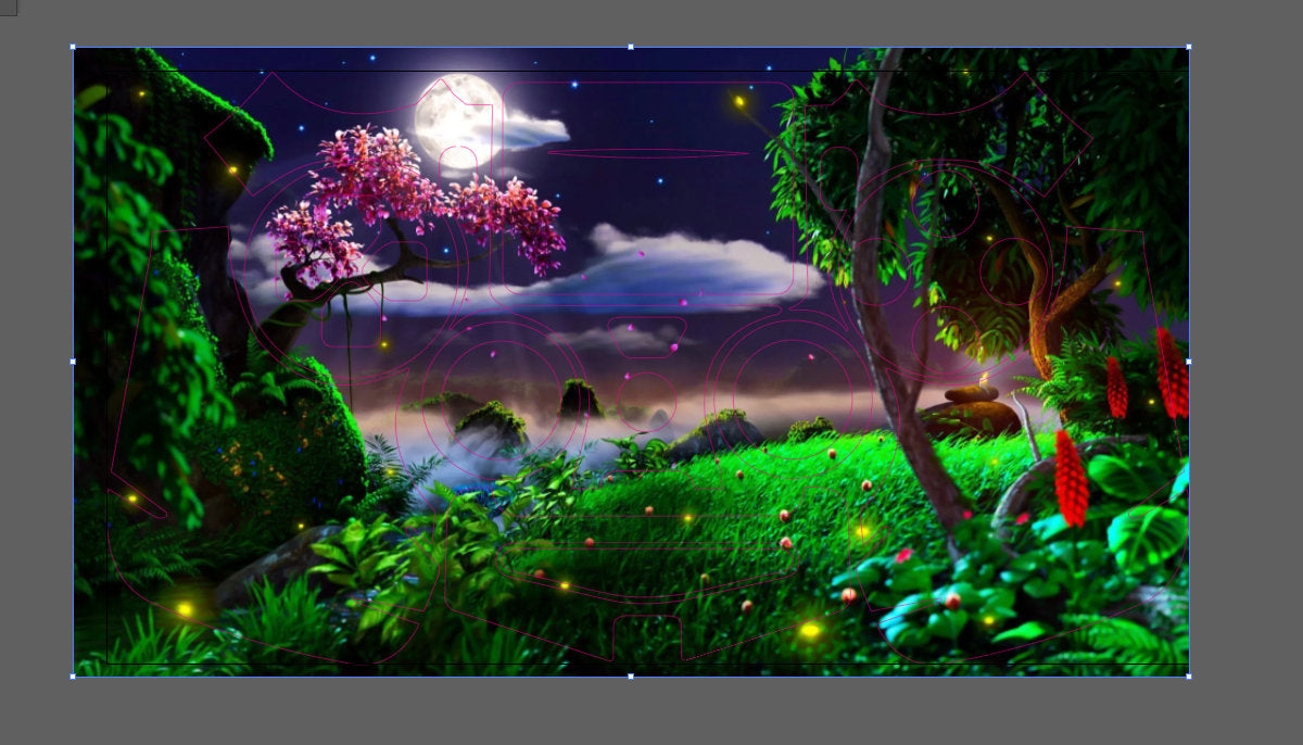 Cherry Blossom Eden vinyl decal wrap for PS4 and PS4 Pro controller, showcasing a beautiful floral design.