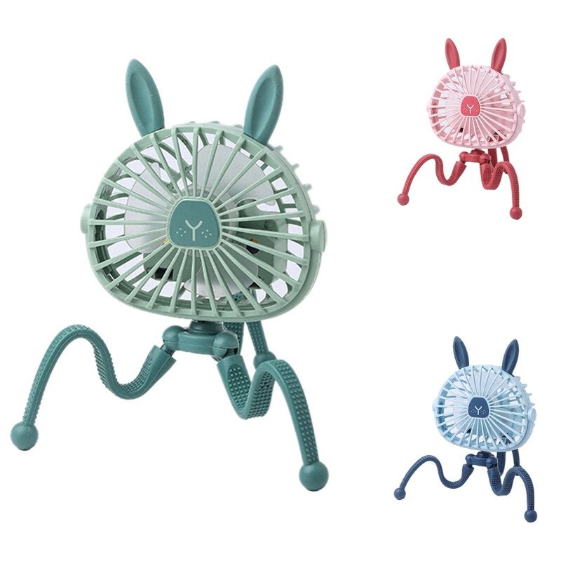 Handheld Cute Octopus Portable USB Fan in vibrant colors with flexible tentacle design, perfect for personal cooling.