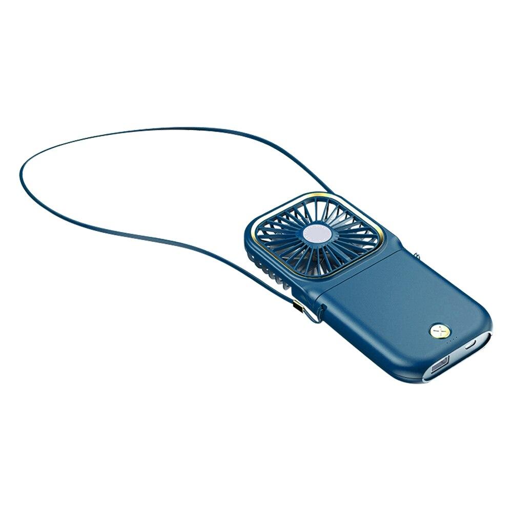 Lightweight Portable Foldable Mini Hanging Neck Fan in multiple colors, showcasing its sleek design and portability.