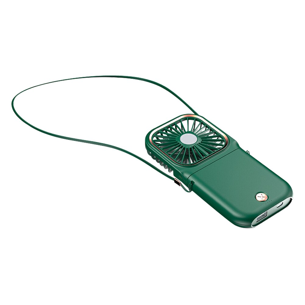 Lightweight Portable Foldable Mini Hanging Neck Fan in multiple colors, showcasing its sleek design and portability.