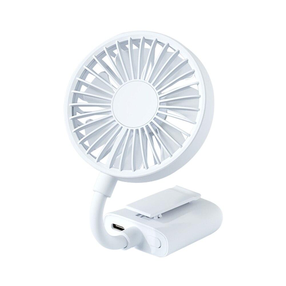 USB Mini Clip-on Fan in various colors, designed for caps and backpacks, showcasing its compact and portable design.