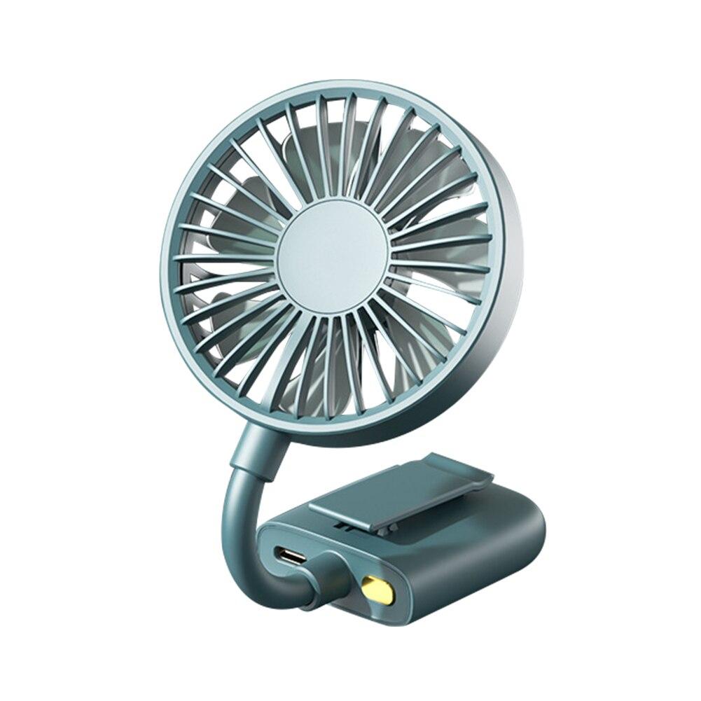 USB Mini Clip-on Fan in various colors, designed for caps and backpacks, showcasing its compact and portable design.