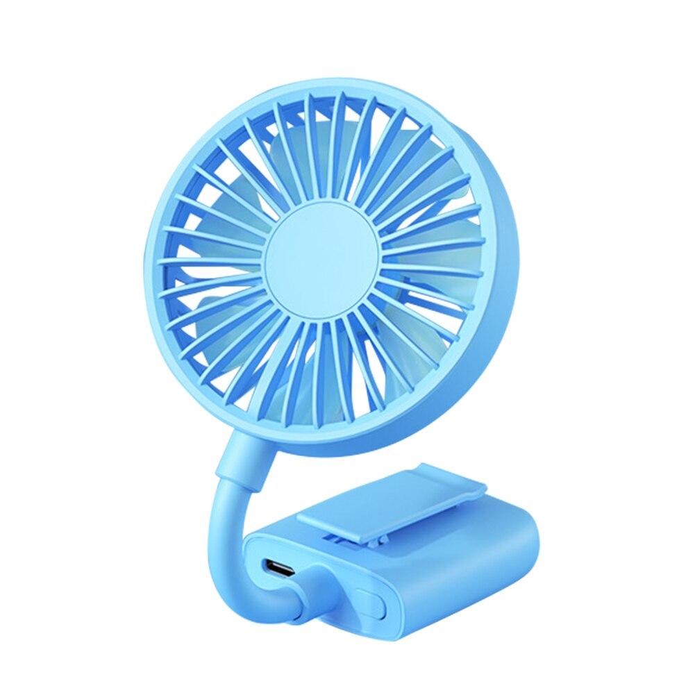 USB Mini Clip-on Fan in various colors, designed for caps and backpacks, showcasing its compact and portable design.