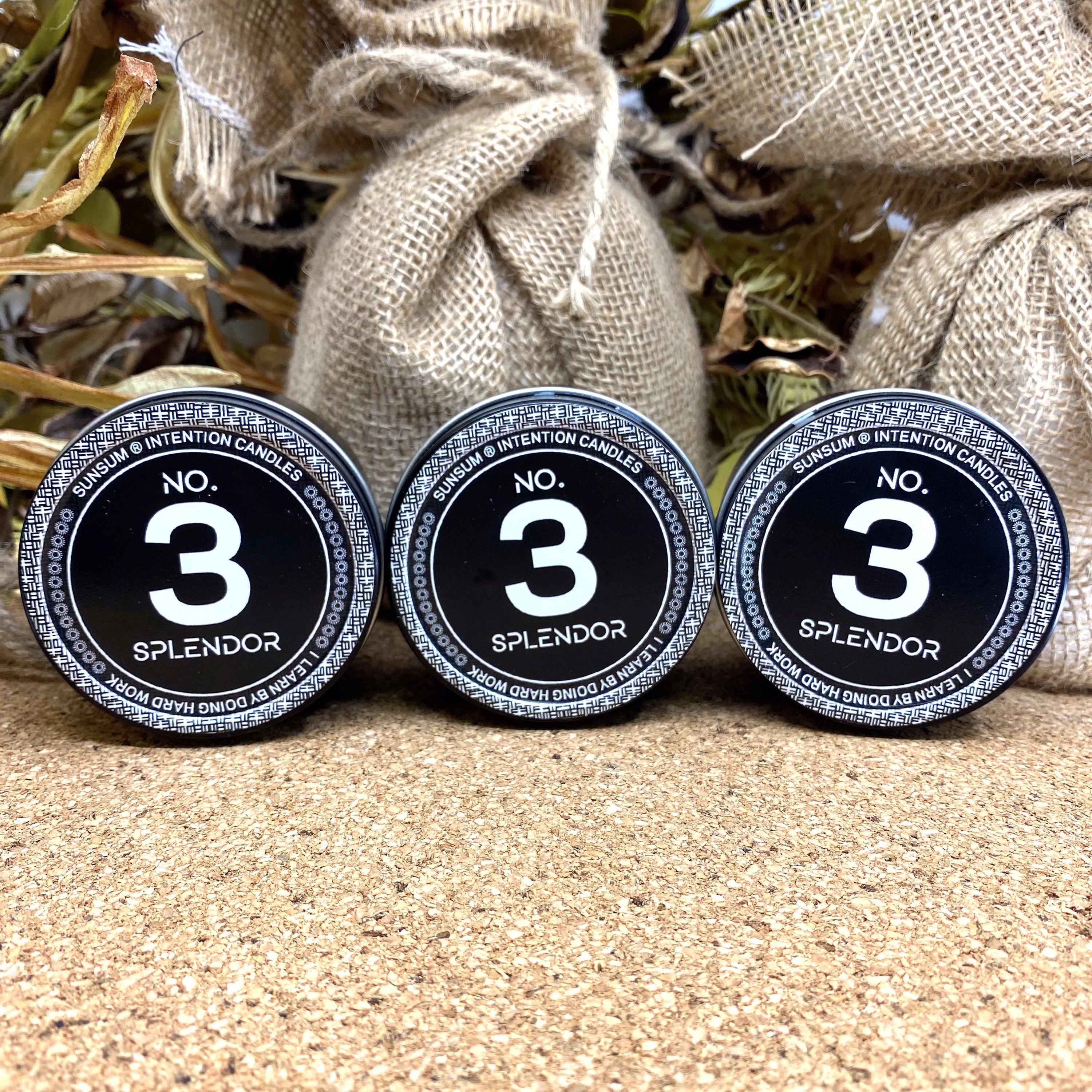 Spirit Number 333 Gift Set featuring handmade products with mango, coconut milk, and honey aromas, including candles, body oils, and wax melts.