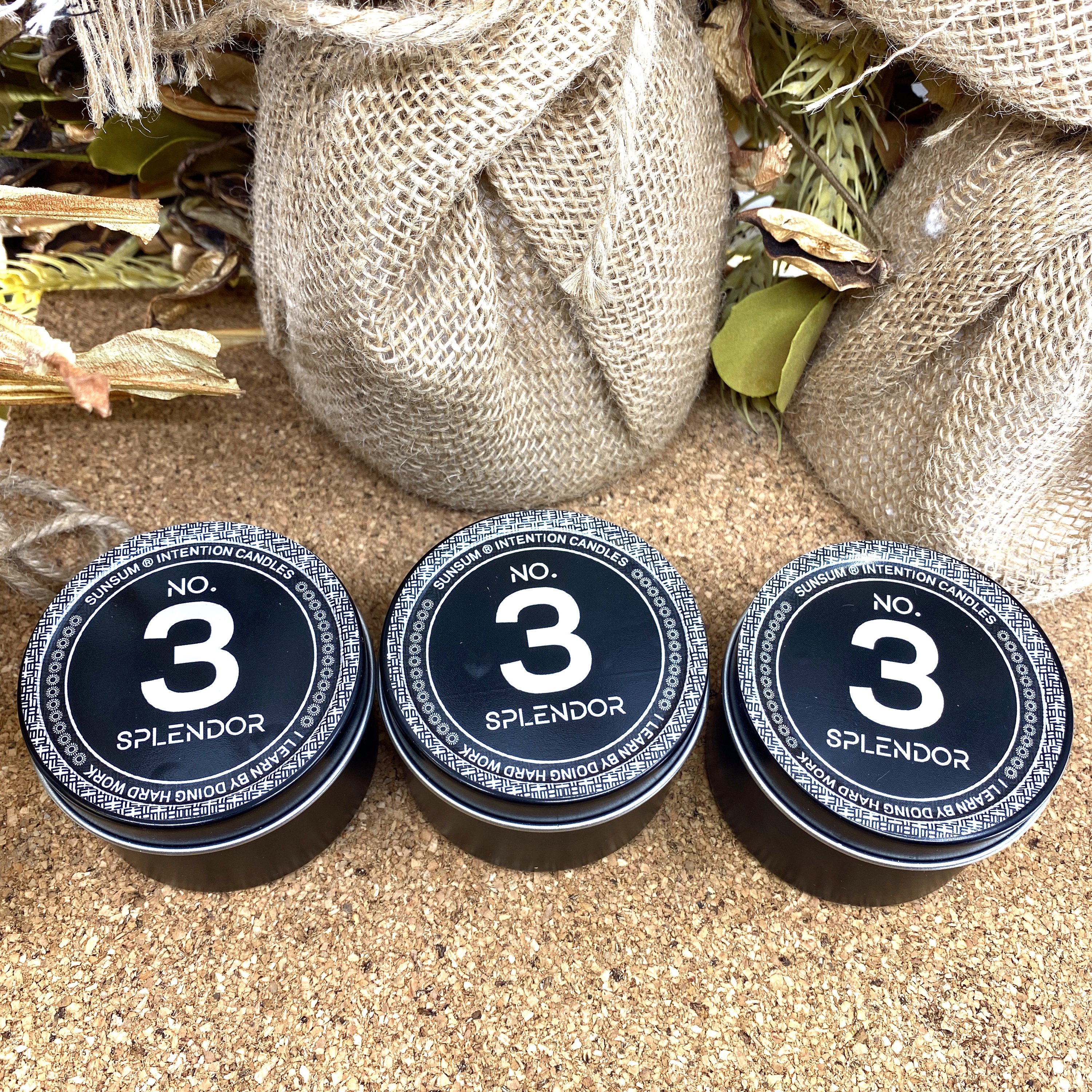 Spirit Number 333 Gift Set featuring handmade products with mango, coconut milk, and honey aromas, including candles, body oils, and wax melts.