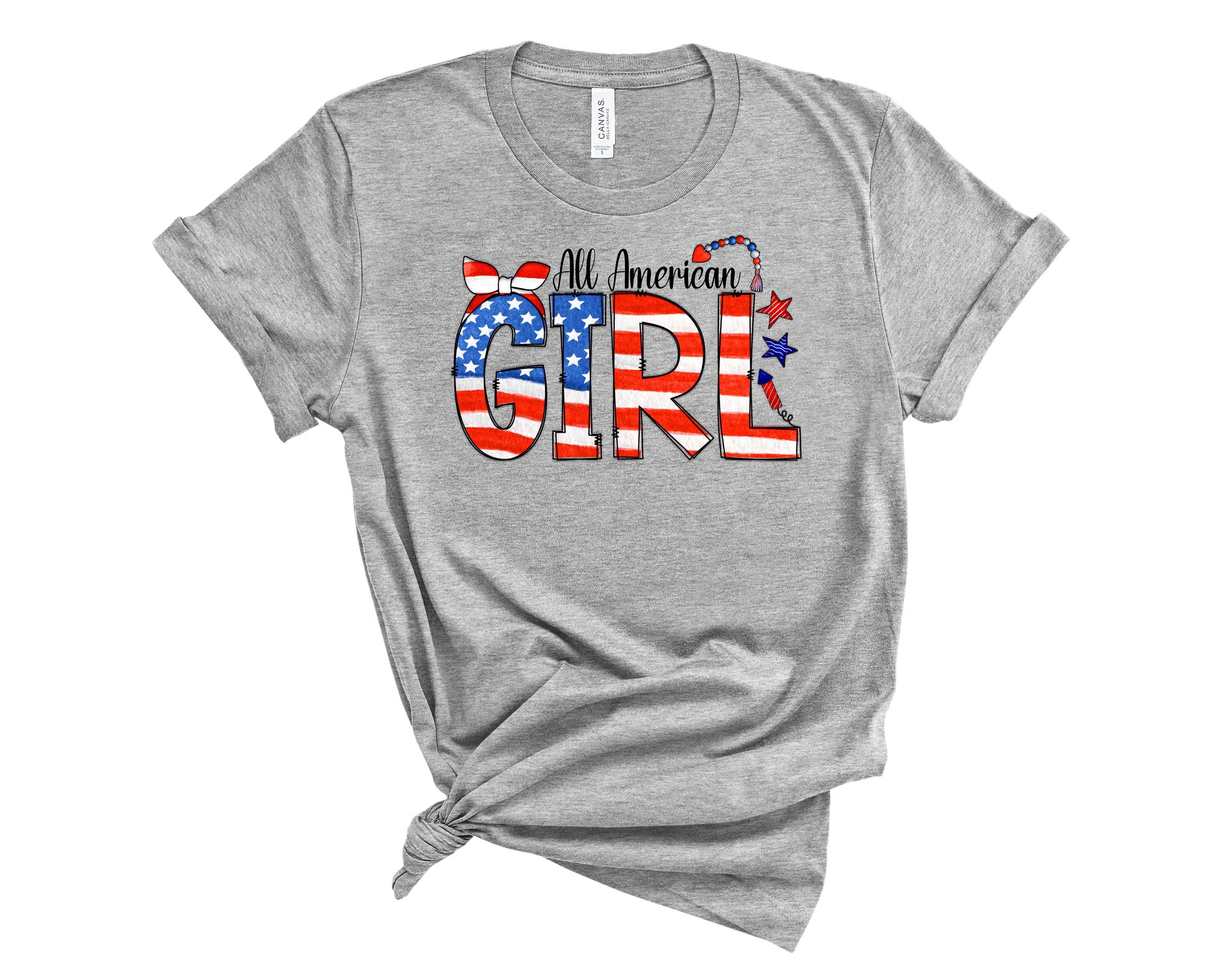 American Girl Star Graphic Tee featuring a vibrant star design on a unisex t-shirt.