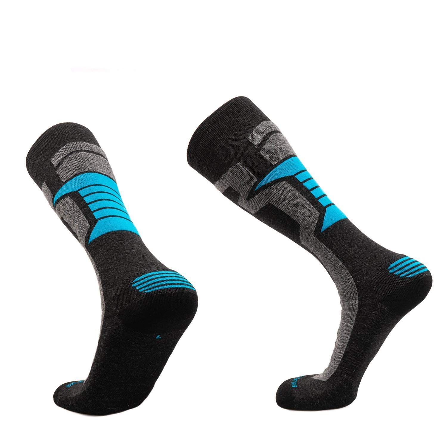 Andina Nevado Ski & Snow Alpaca Socks, knee-high padded design for winter sports, made from a blend of alpaca, Merino wool, and bamboo.
