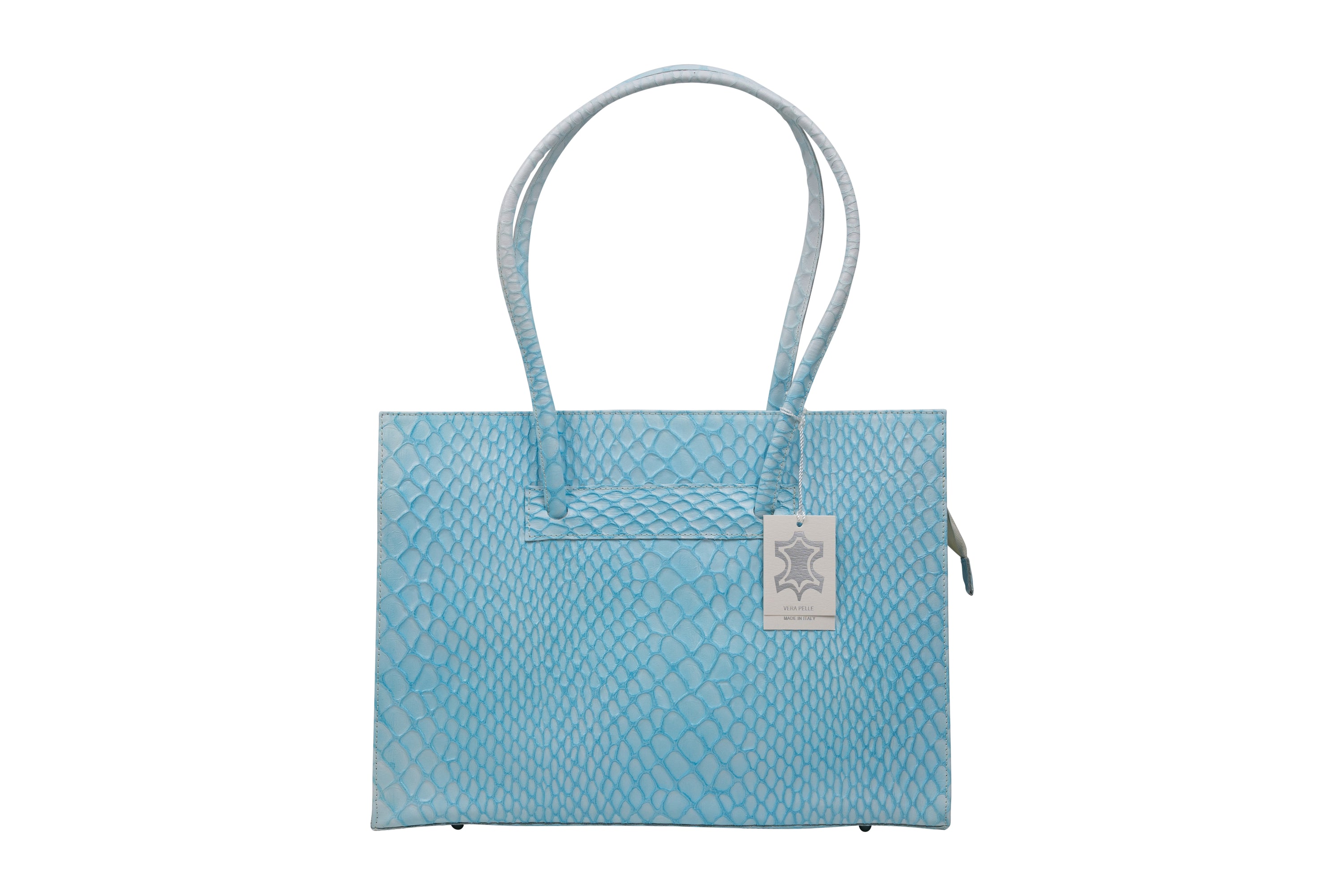 Textured Angelica Handbag made of 100% genuine leather, featuring multiple compartments and thick straps, ideal for stylish organization.