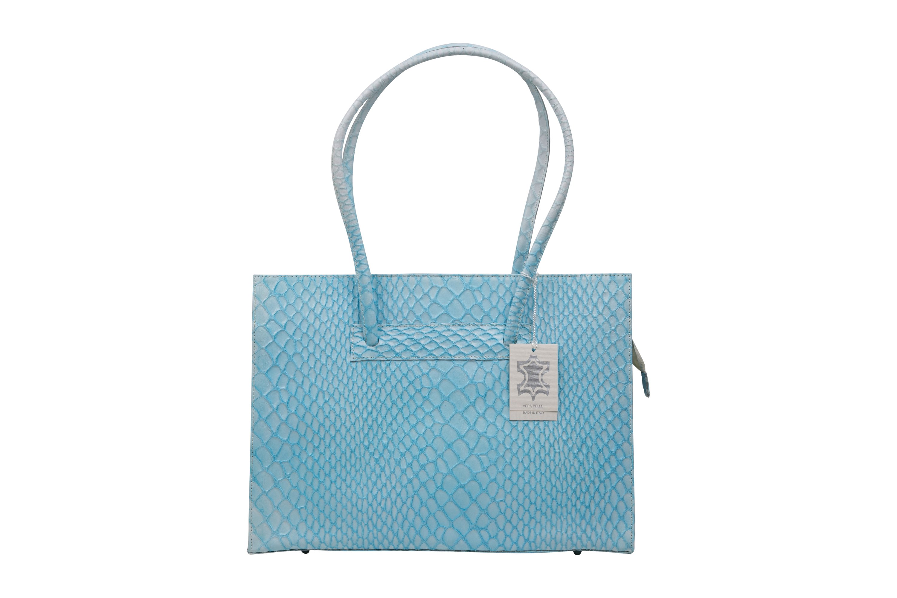 Textured Angelica Handbag made of 100% genuine leather, featuring multiple compartments and thick straps, ideal for stylish organization.