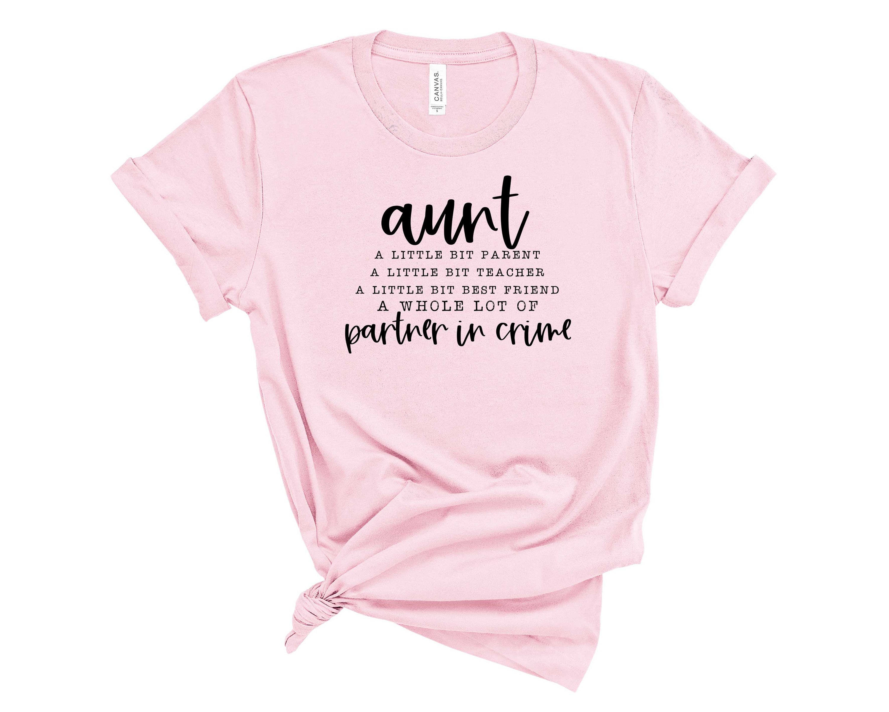 Aunt Partner Graphic Tee featuring a vibrant graphic design on a unisex t-shirt, perfect for casual wear.