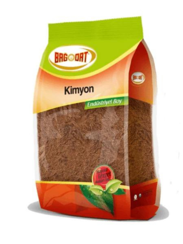 A 1 kg package of Bagdat Cumin, showcasing its rich brown color and organic label.