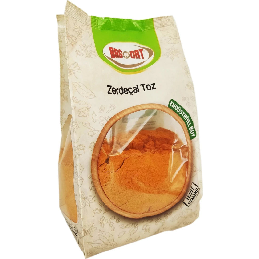 Bagdat Turmeric Powder in a 1 kg package, showcasing its vibrant yellow color and high-quality packaging.